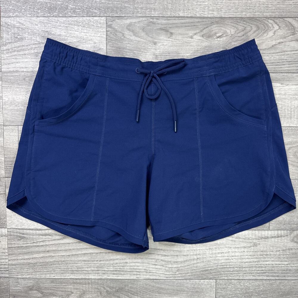 Lands End Sport UPF 50+ 5" Inseam Board Swim Shorts Navy Blue sz 2